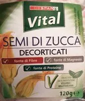 Mängden socker i Semi di zucca decorticati