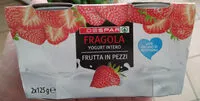 Mängden socker i Yogurt intero fragola