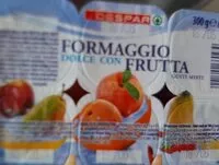 Mängden socker i Formaggio dolce con frutta