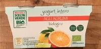 Mängden socker i Yogurt intero afli agrumi