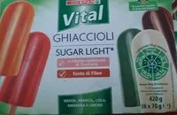 Mängden socker i Ghiaccioli sugar light