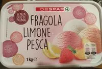 Mängden socker i Gelato fragola limone e pesca