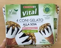 Mängden socker i coni gelato alla soia