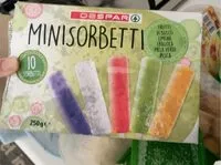 Mängden socker i minisorbetti