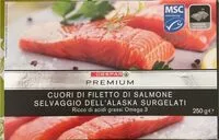 Mängden socker i Cuori di filetto di salmone selvaggio dell’ alaska surgelati