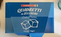 Mängden socker i Quadretti di zucchero