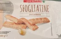 Mängden socker i Sfogliatine zuccherate