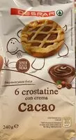 Mängden socker i Crostatine con crema al Cacao