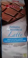 Mängden socker i Finissimo cioccolato al latte