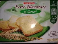 Mängden socker i Fette biscottate ai cereali