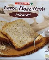Mängden socker i Fette biscottate integrali