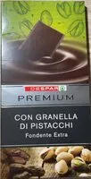Mängden socker i Cioccolato Fondente Extra con granella di pistacchi