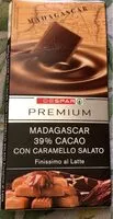 Mängden socker i Madagascar 39%cacao con caramello salato