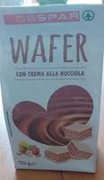 Mängden socker i Wafer con crema alla nocciola