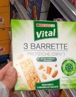 Mängden socker i Barrette proteiche vital despar