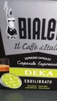 Mängden socker i Bialetti - café décaféiné