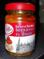 Mängden socker i Bruschetta légumes et thon