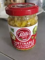Mängden socker i Tartinable à la crème d'artichauts