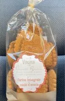 Mängden socker i Biscotti rustici di farina integrale e miele d’acacia