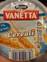 Mängden socker i Vanetta Yogurt magro cereali