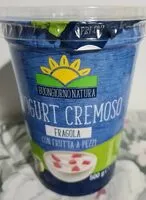 Mängden socker i Yogurt Cremoso Fragola