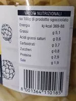 Mängden socker i Carciofi spaccatelli