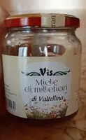 Mängden socker i Miele millefiori di Valtellina