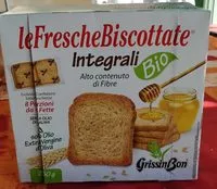 Mängden socker i le Fresche biscottate integrali bio
