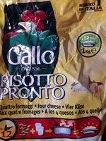 Mängden socker i 1KG Risotto 4 Fromages Riso Gallo