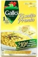 Mängden socker i Risotto pronto aux 4 fromages RISO GALLO, boîte de