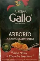 Mängden socker i Riso Gallo (Arborio)
