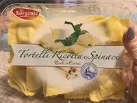 Mängden socker i Tortelli ricotta e spinaci