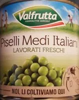 Mängden socker i Piselli medi italiani
