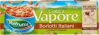 Mängden socker i Cotti a vapore borlotti italiani