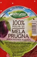 Mängden socker i Valfrutta Polpa 100% Apple & Prune