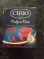 Mängden socker i Cirio Chopped Toms With