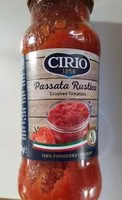 Mängden socker i Sauce - Cirio Passata Rustica Crushed Tomatoes 350