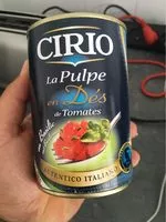 Mängden socker i La pulpe en dés de tomates au Basilic, 2x400g