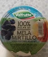 Mängden socker i Polpa di mela e mirtillo