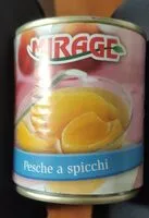 Mängden socker i Pesche a spicchi