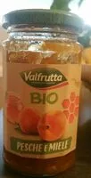 Mängden socker i Valfruta Bio pêche et miel