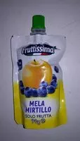 Mängden socker i Fruttissima Mela Mirtillo