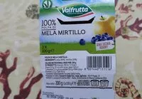 Mängden socker i 100 polpa di mela mirtillo