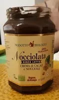 Mängden socker i Nocciolata, crema di cacao e nocciole biologica (senza latte)