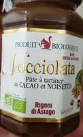 Mängden socker i Nocciolata Pâte à tartiner au CACAO et NOISETTES