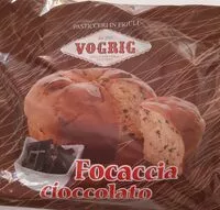 Mängden socker i Focaccia cioccolato Vogrig