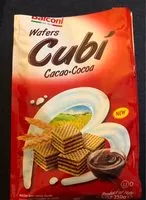 Mängden socker i Balconi Cubi Chocolate Wafer