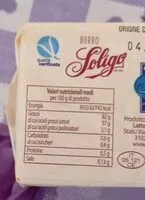 Mängden socker i Burro di panna fresca Italiana