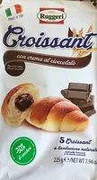 Mängden socker i Croissant con crema al cioccolato