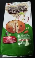 Mängden socker i Muesli pan con frutta e céréali